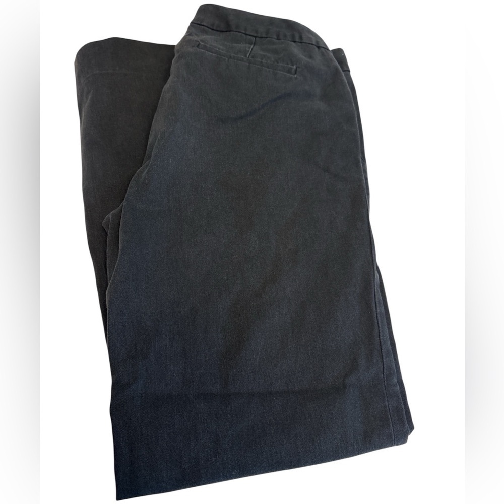 J. Crew chino pants City Fit flat front side/back pockets button/zip flare Sz 2